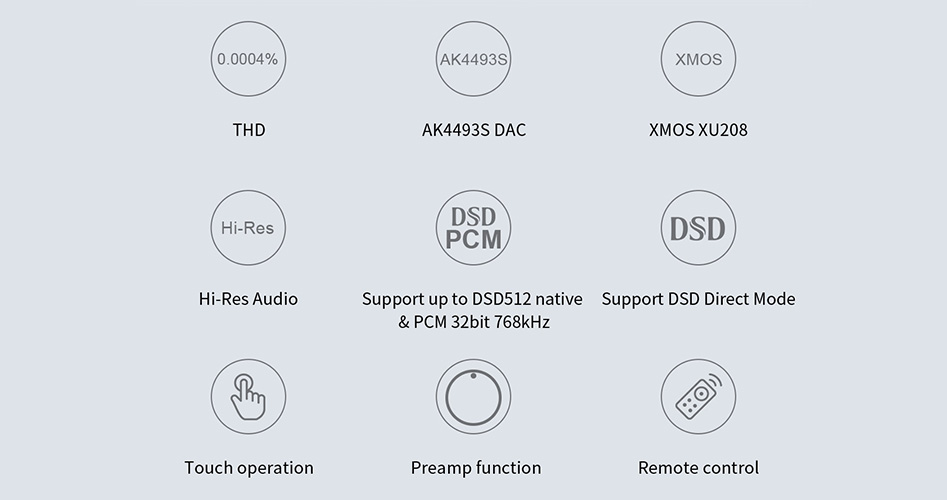 TOPPING E30 II LITE DAC AK4493S XMOS XU208 32bit 768kHz DSD512 Noir